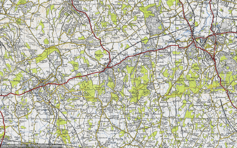 Old Map of Hosey Hill, 1946 in 1946