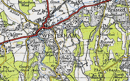 Old map of Hosey Hill in 1946