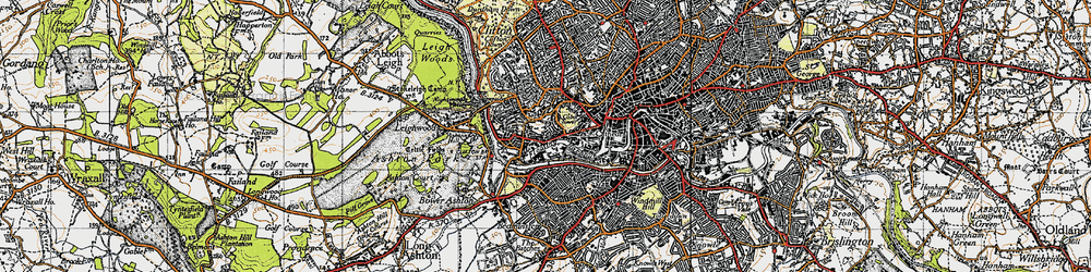 Old map of Hotwells in 1946