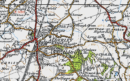 Old map of Brynlow in 1947