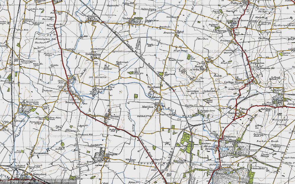 Old Map of Hougham, 1946 in 1946
