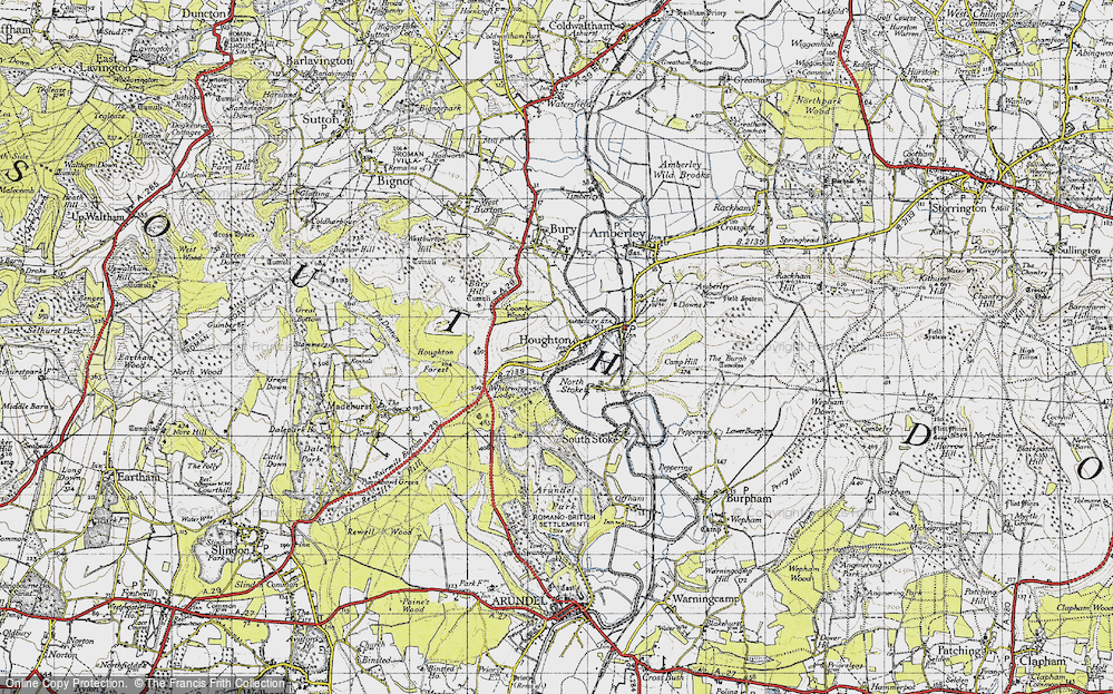 Old Map of Houghton, 1940 in 1940