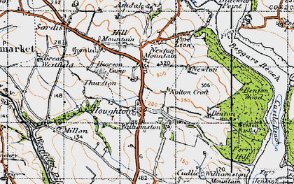 Old map of Thurston in 1946