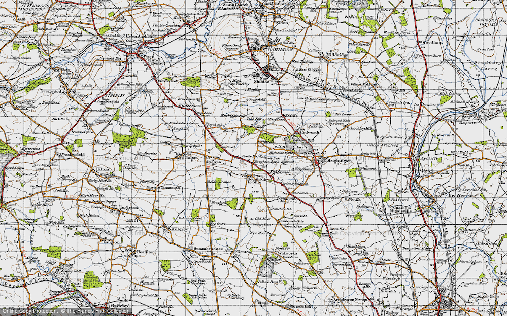 Old Map of Houghton Bank, 1947 in 1947