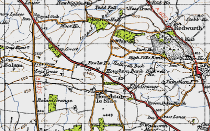Old map of Houghton Bank in 1947