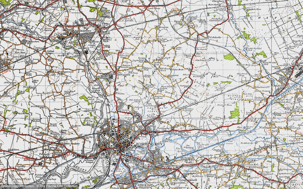 Old Map of Houghton Green, 1947 in 1947