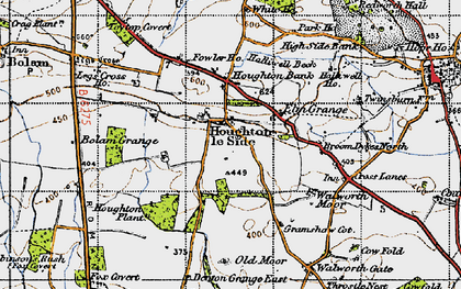 Old map of Houghton-le-Side in 1947