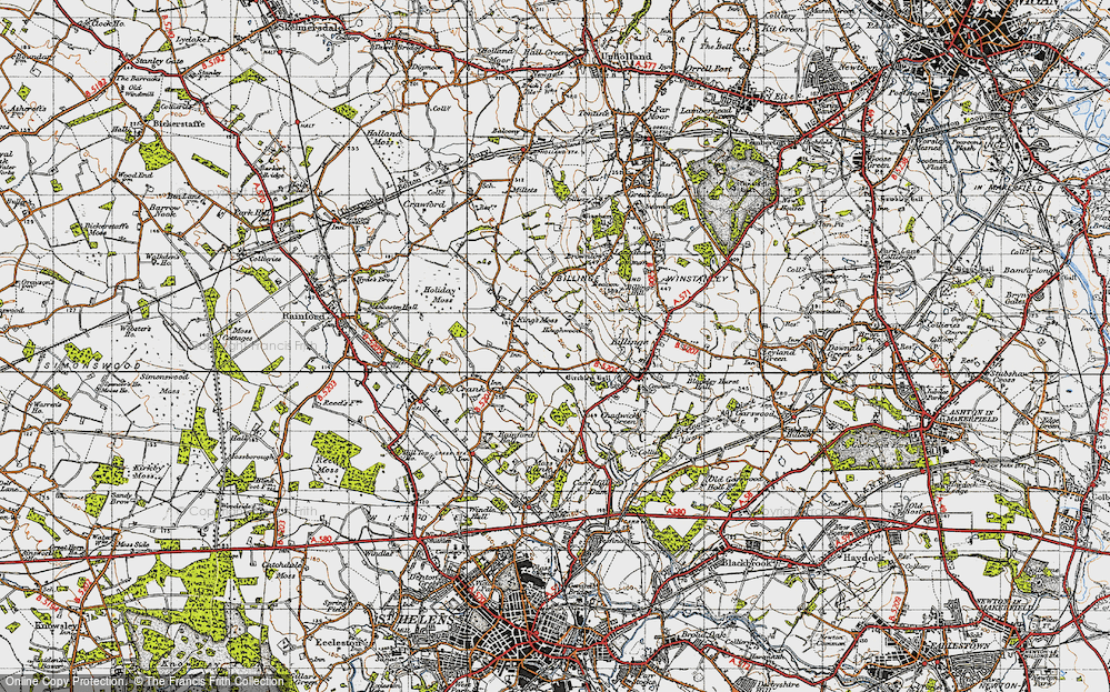 Old Map of Houghwood, 1947 in 1947
