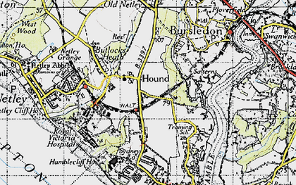 Old map of Hound in 1945