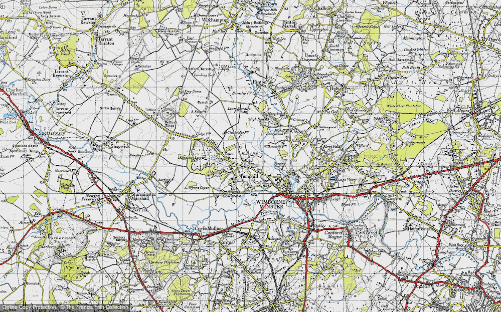 Old Map of Hound Hill, 1940 in 1940