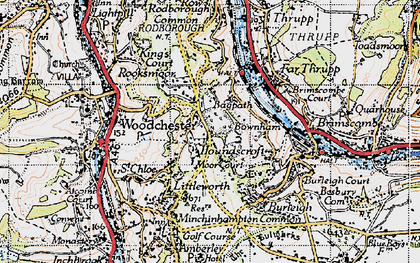 Old map of Houndscroft in 1946