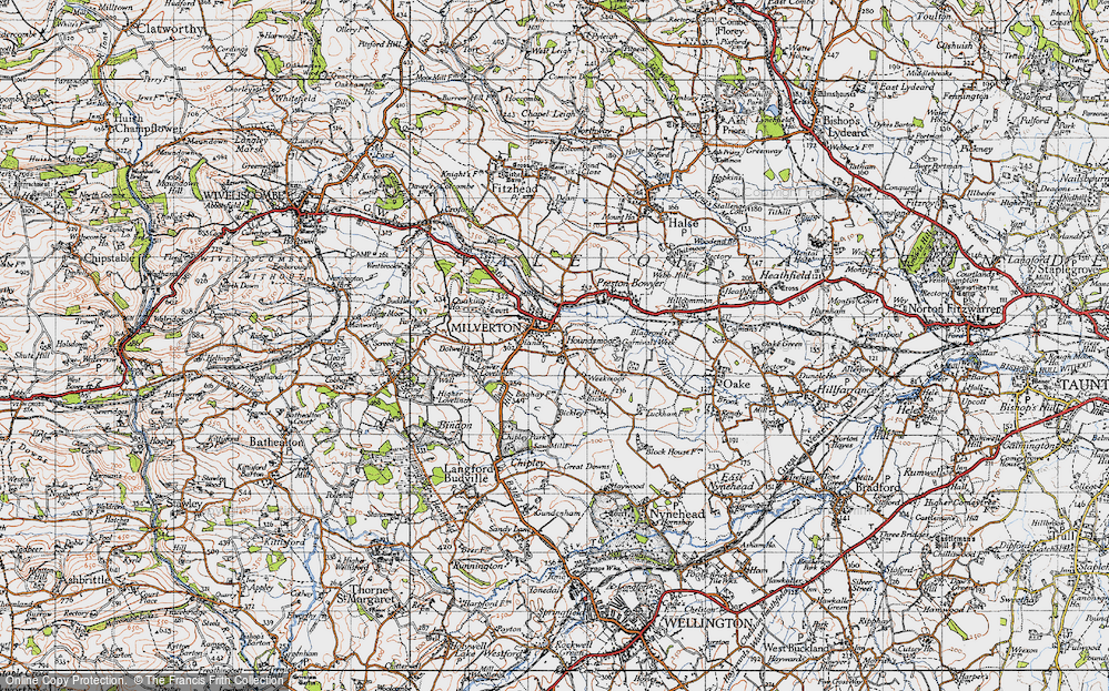 Old Map of Houndsmoor, 1946 in 1946
