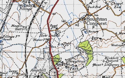 Old map of How End in 1946
