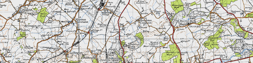 Old map of How End in 1946
