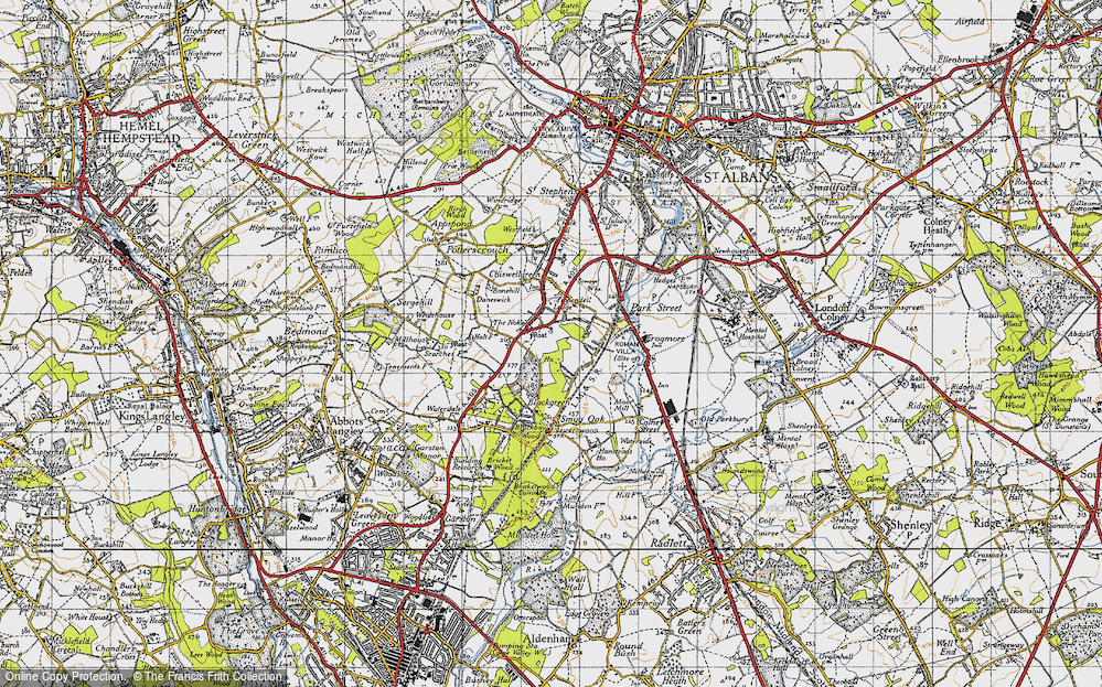 Old Map of How Wood, 1946 in 1946