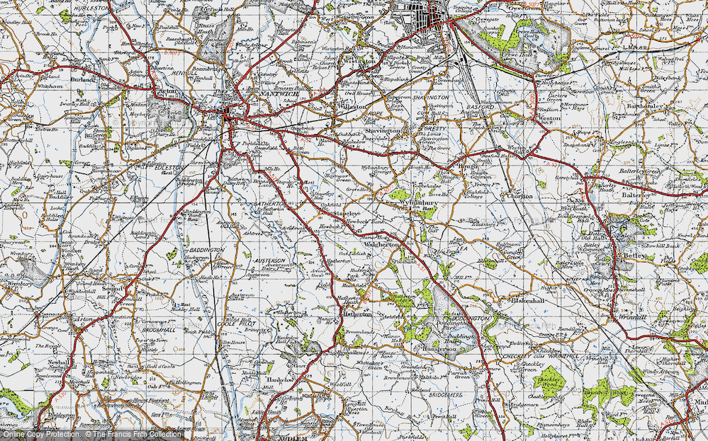 Old Map of Howbeck Bank, 1947 in 1947
