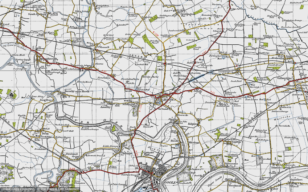 Old Map of Howden, 1947 in 1947