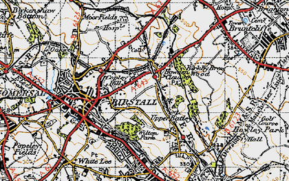 Old map of Howden Clough in 1947