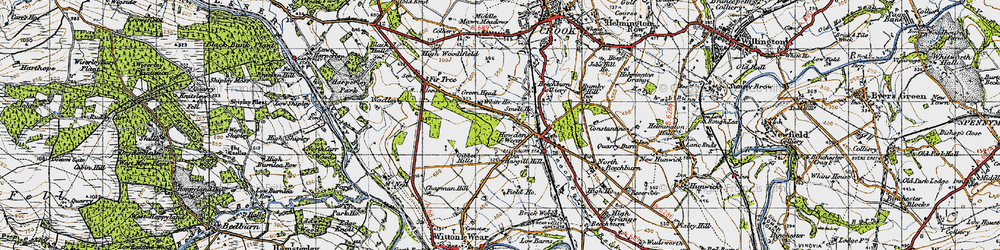 Old map of Howden-le-Wear in 1947