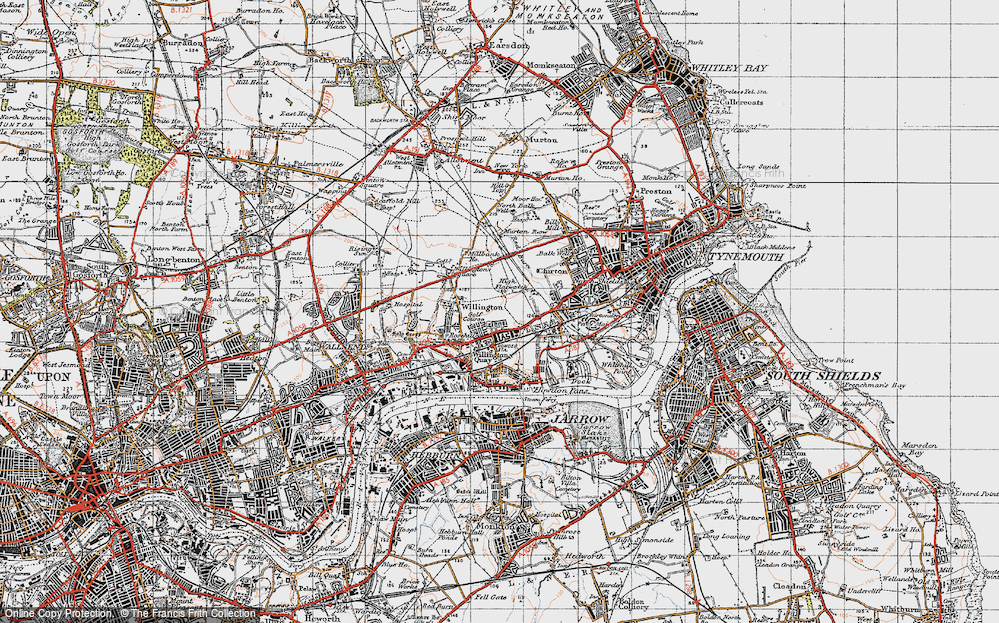 Old Map of Howdon, 1947 in 1947