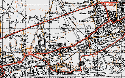 Old map of Howdon in 1947