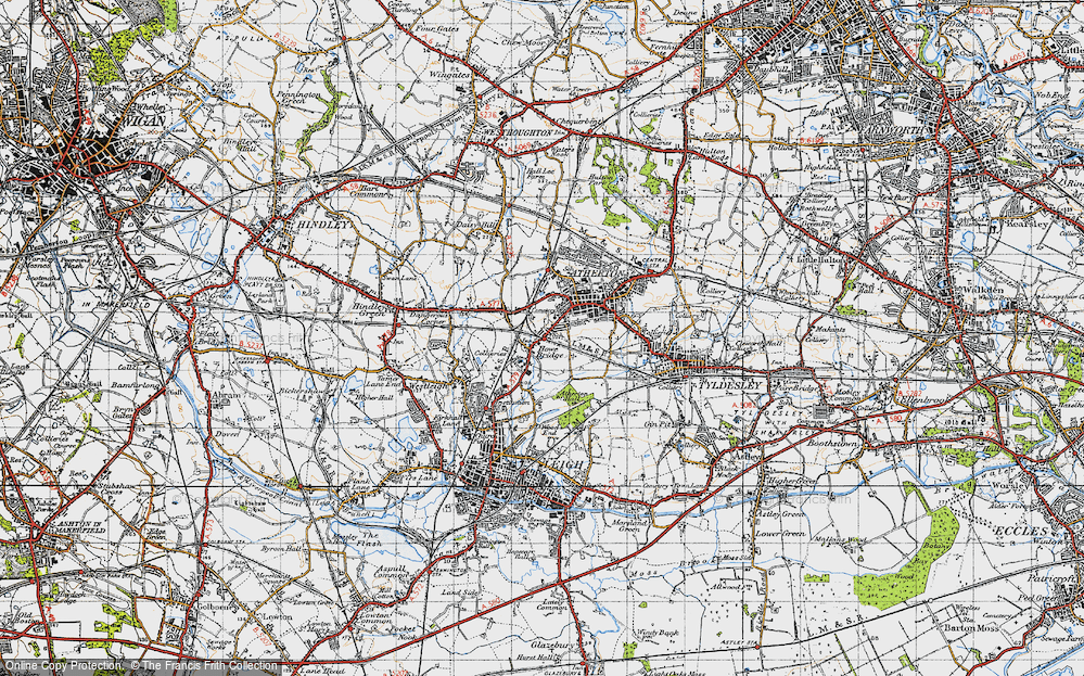Old Map of Howe Bridge, 1947 in 1947