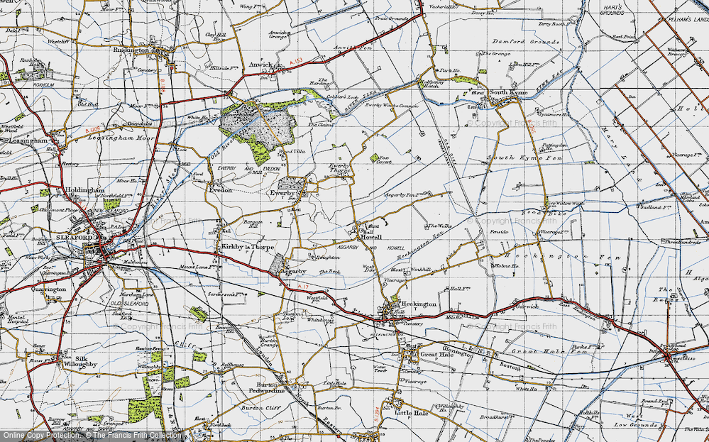 Old Map of Howell, 1946 in 1946