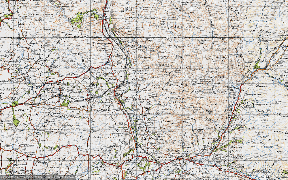 Old Map of Howgill, 1947 in 1947