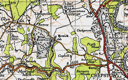 Old map of Howick in 1946