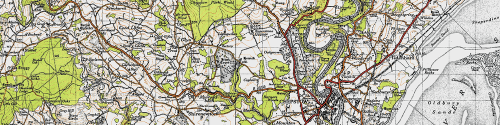 Old map of Howick in 1946