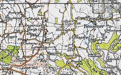 Old map of Howleigh in 1946