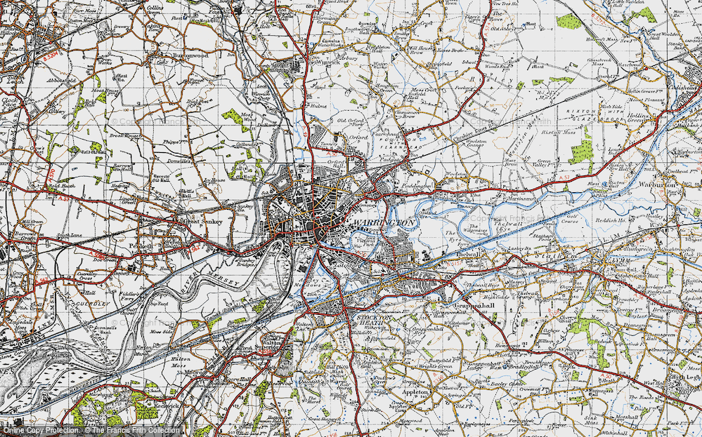 Old Map of Howley, 1947 in 1947