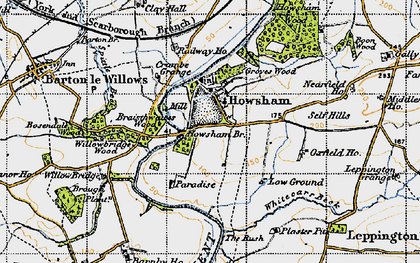 Old map of Willowbridge Wood in 1947