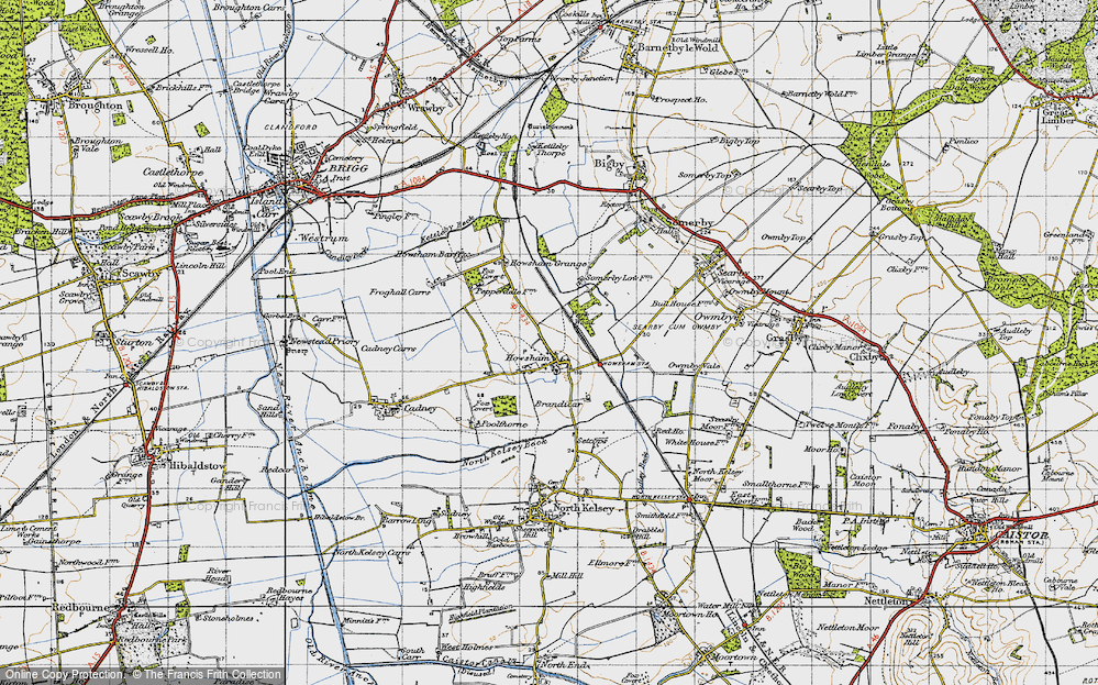 Old Map of Howsham, 1947 in 1947