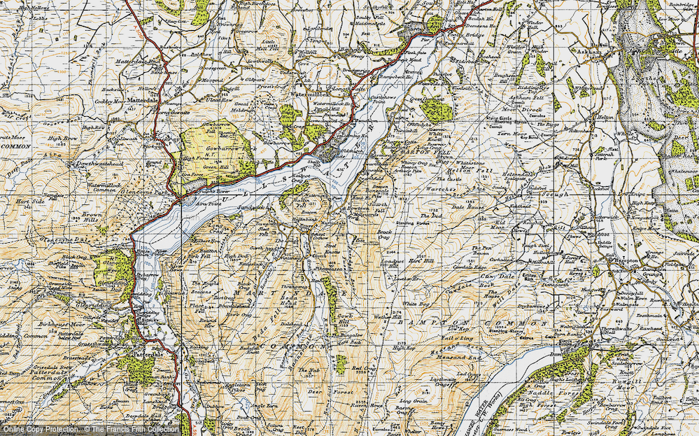 Old Map of Howtown, 1947 in 1947