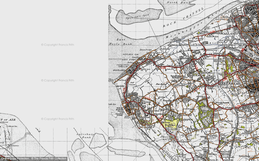 Old Map of Hoylake, 1947 in 1947