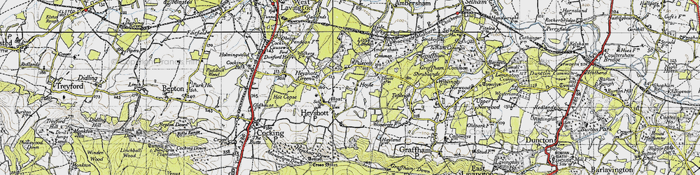 Old map of Hoyle in 1940