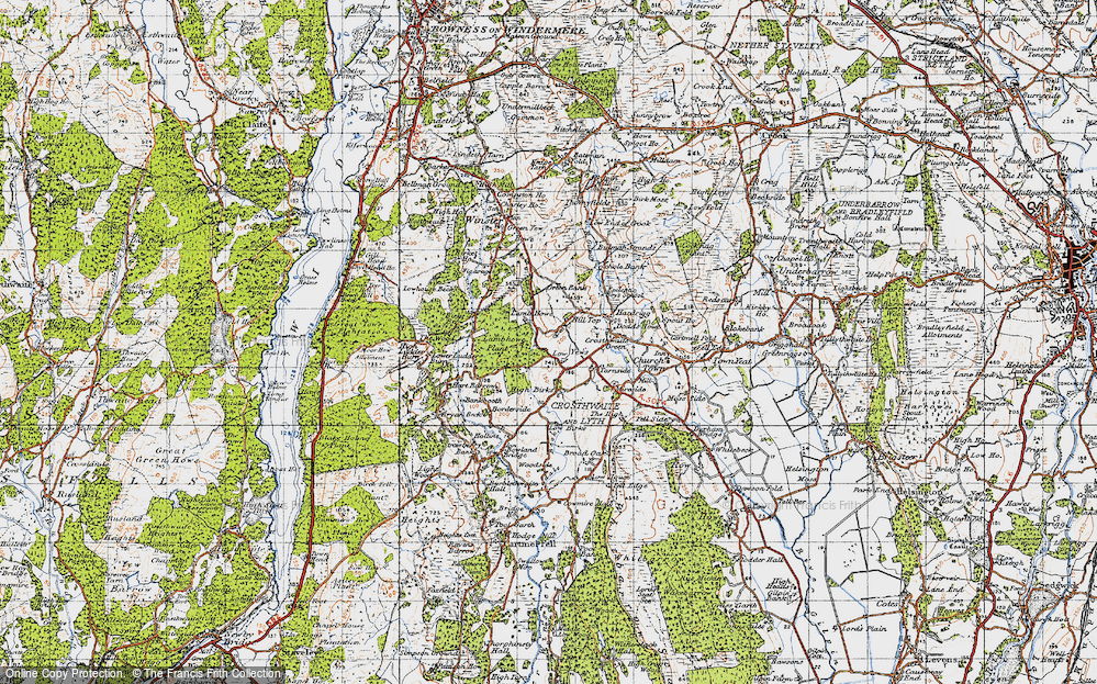 Old Map of Hubbersty Head, 1947 in 1947
