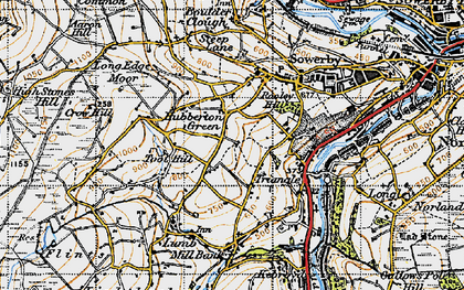 Old map of Hubberton Green in 1947