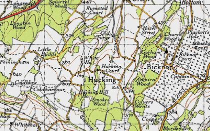 Old map of Admiral Ho in 1946