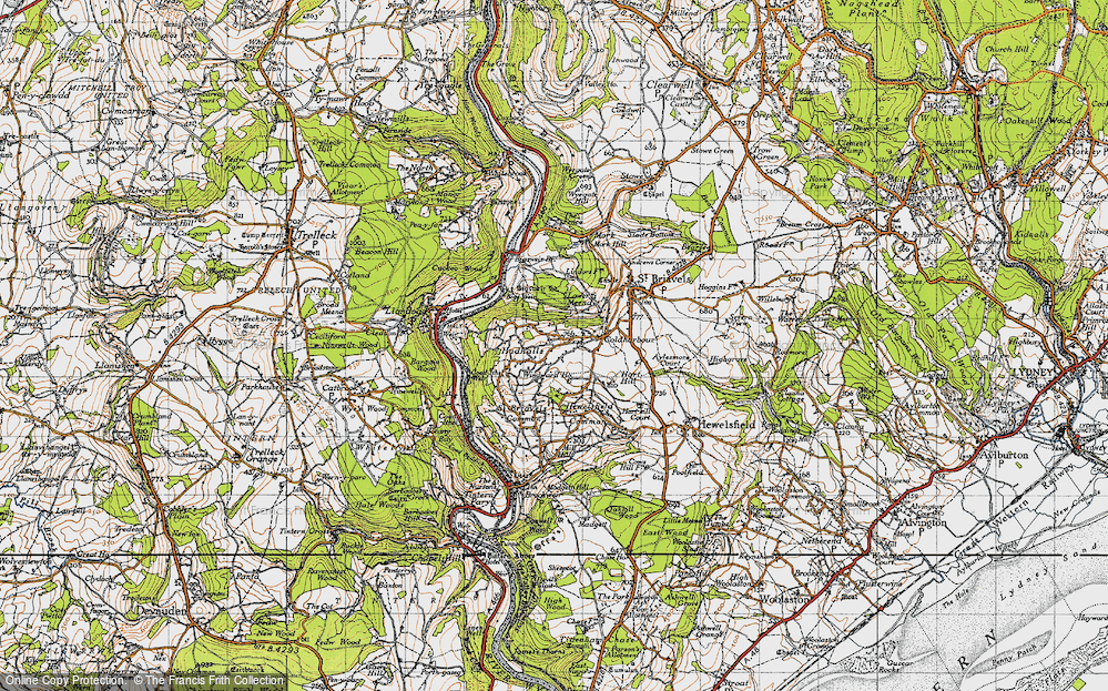 Old Map of Hudnalls, 1946 in 1946