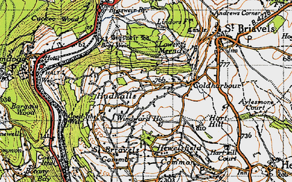 Old map of Hudnalls in 1946