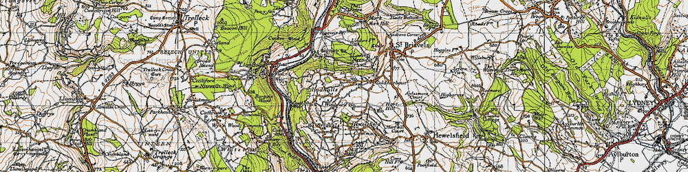 Old map of Hudnalls in 1946