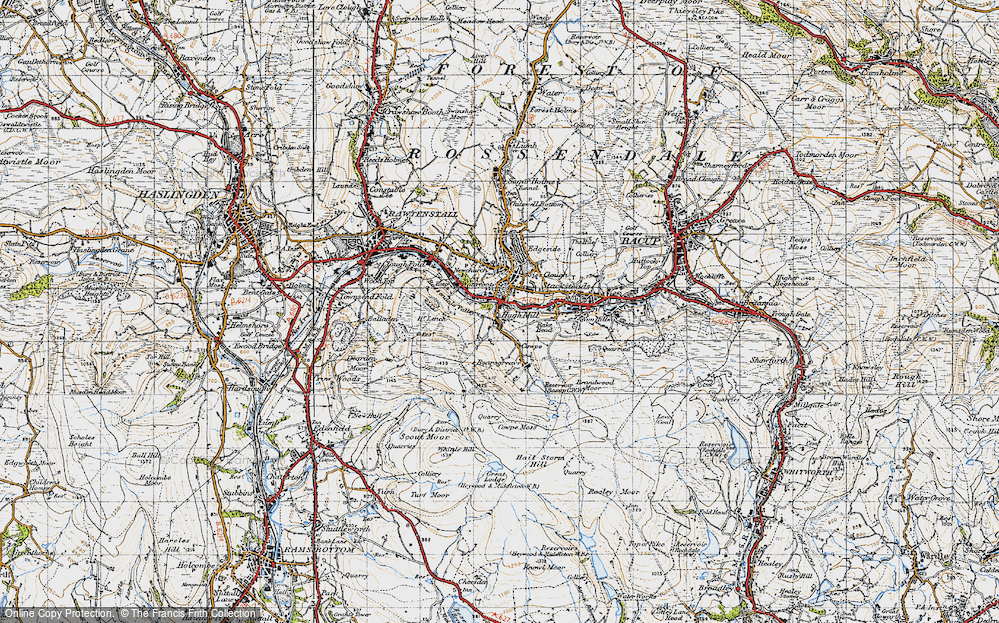 Old Map of Hugh Mill, 1947 in 1947