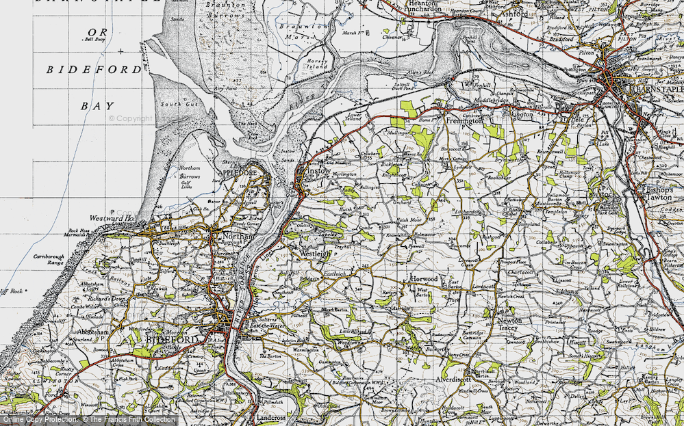 Old Map of Huish, 1946 in 1946