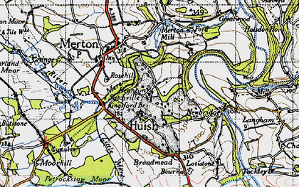 Old map of Bourna in 1946