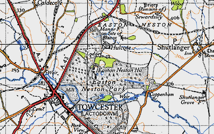 Old map of Showsley Grounds in 1946
