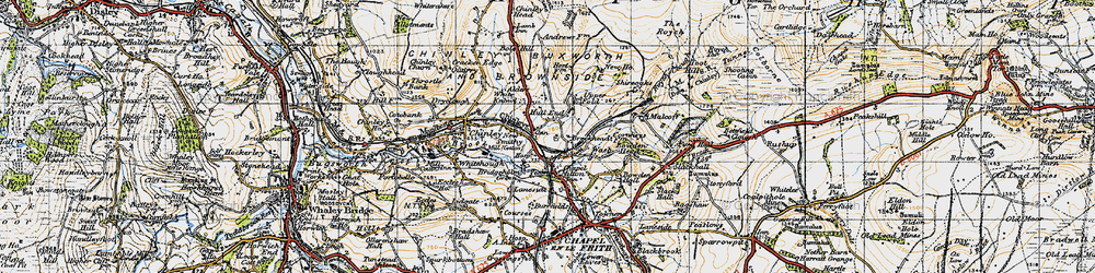 Old map of Breckhead in 1947