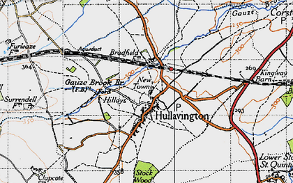 Old map of Hullavington in 1946