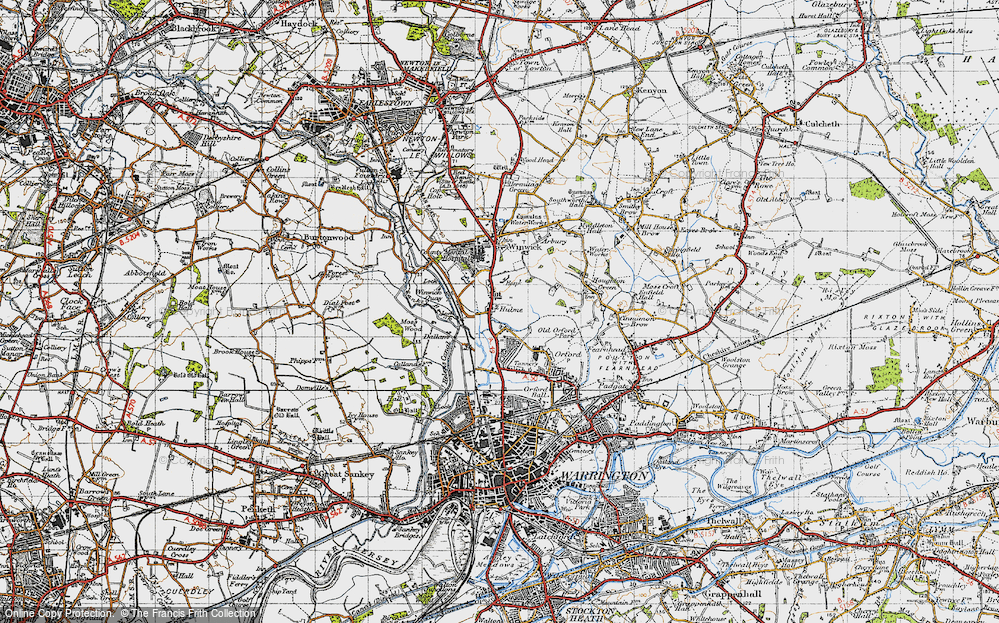 Old Map of Hulme, 1947 in 1947